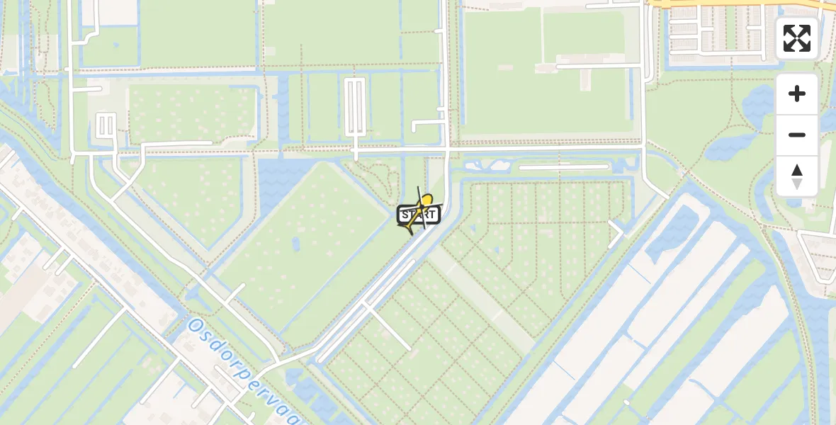 Routekaart van de vlucht: Lifeliner 1 naar Amsterdam, Nico Broekhuysenweg