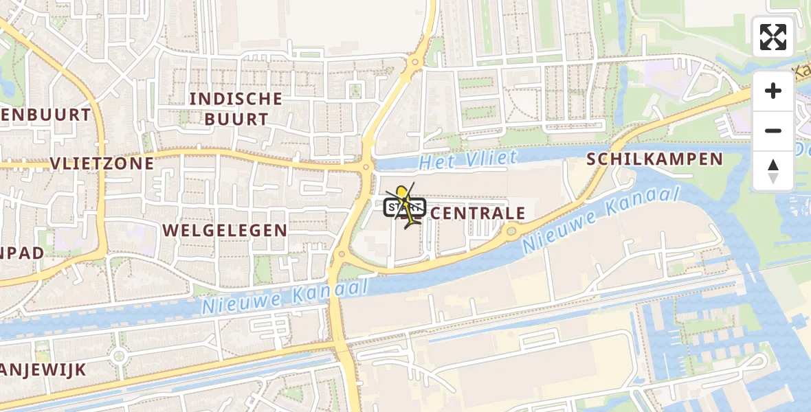 Routekaart van de vlucht: Lifeliner 4 naar Leeuwarden, De Centrale