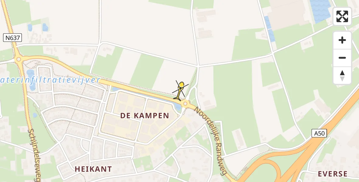 Routekaart van de vlucht: Lifeliner 3 naar Sint-Oedenrode