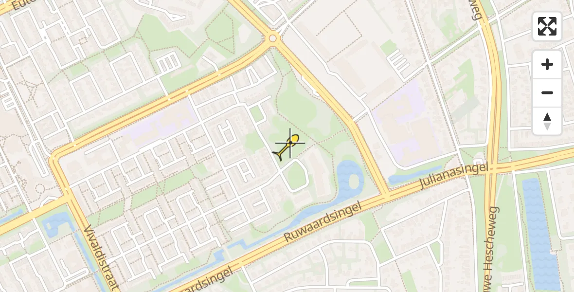 Routekaart van de vlucht: Lifeliner 3 naar Oss