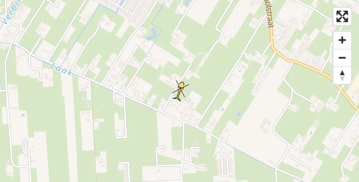 Routekaart van de vlucht: Lifeliner 1 naar Nijkerkerveen