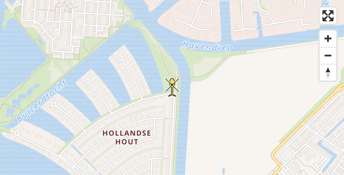 Routekaart van de vlucht: Lifeliner 1 naar Lelystad