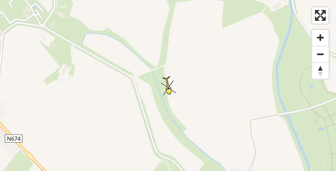 Routekaart van de vlucht: Lifeliner 2 naar Cadzand