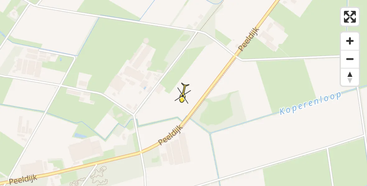 Routekaart van de vlucht: Lifeliner 3 naar Milheeze