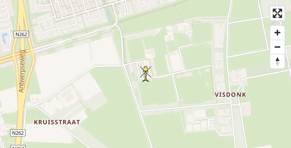 Routekaart van de vlucht: Lifeliner 2 naar Roosendaal