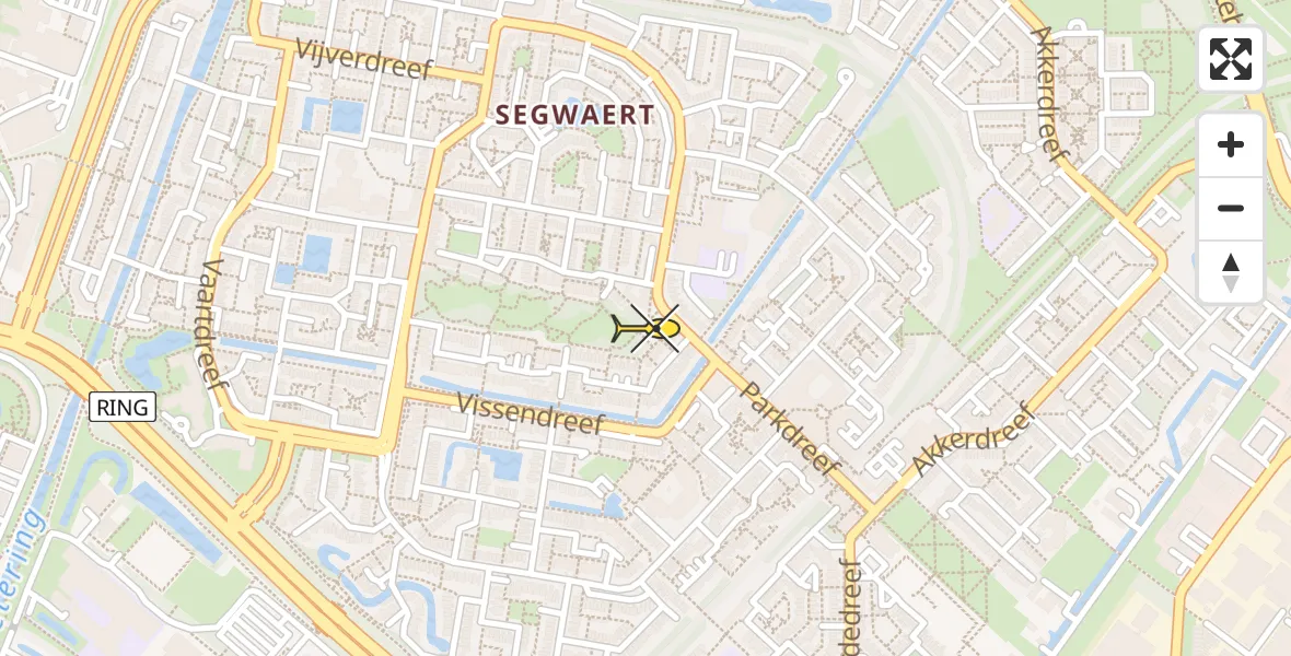 Routekaart van de vlucht: Lifeliner 2 naar Zoetermeer