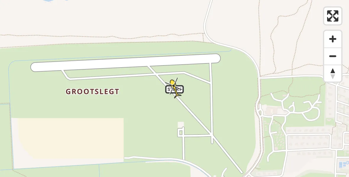 Routekaart van de vlucht: Ambulanceheli naar Ameland Airport Ballum, Strandweg