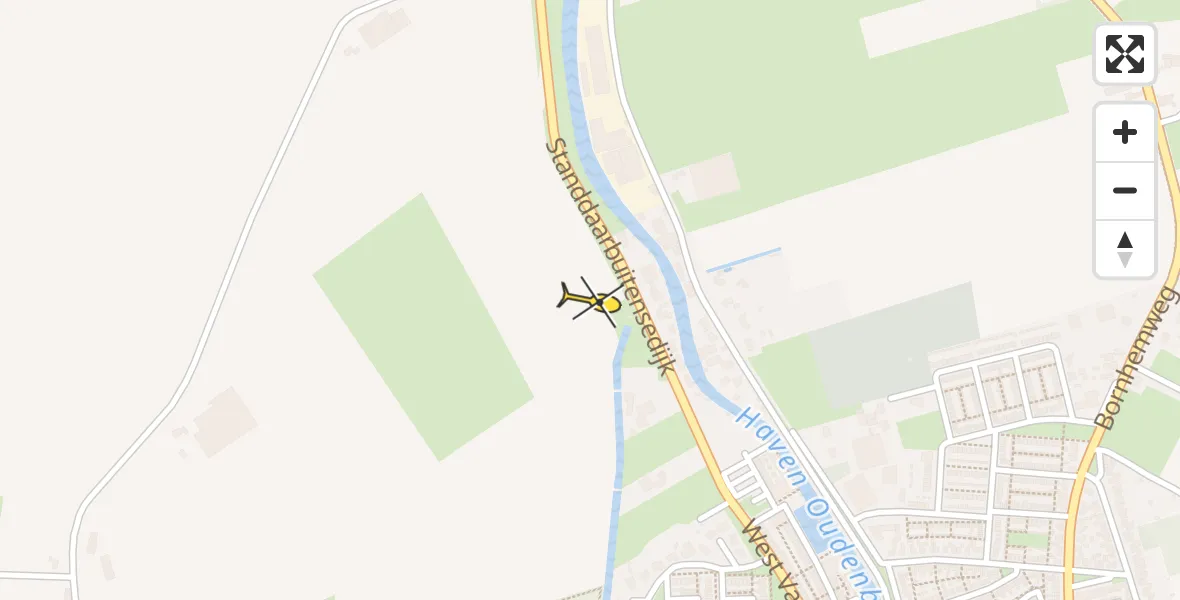 Routekaart van de vlucht: Lifeliner 2 naar Oud Gastel