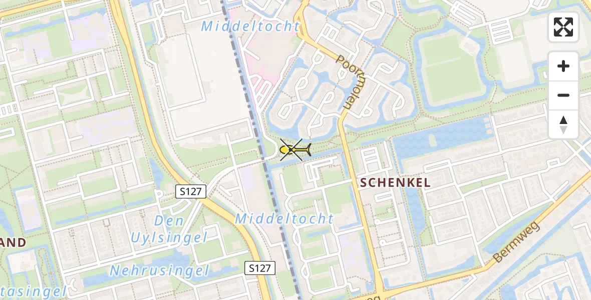 Routekaart van de vlucht: Lifeliner 2 naar Capelle aan den IJssel