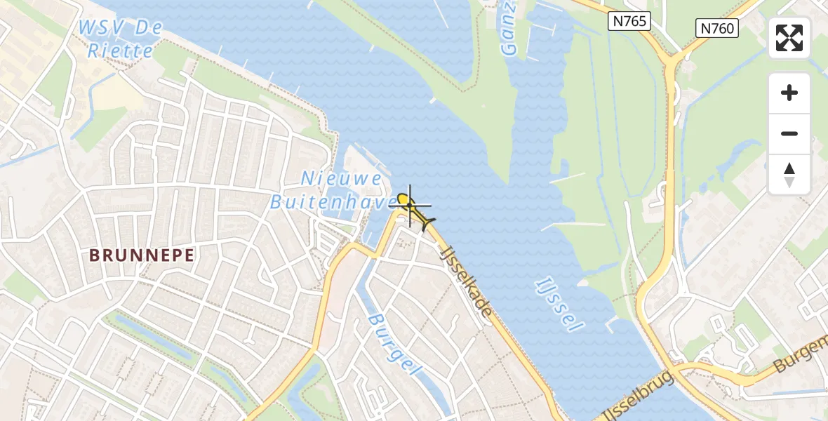 Routekaart van de vlucht: Lifeliner 1 naar Kampen