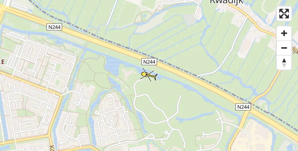 Routekaart van de vlucht: Lifeliner 1 naar Purmerend