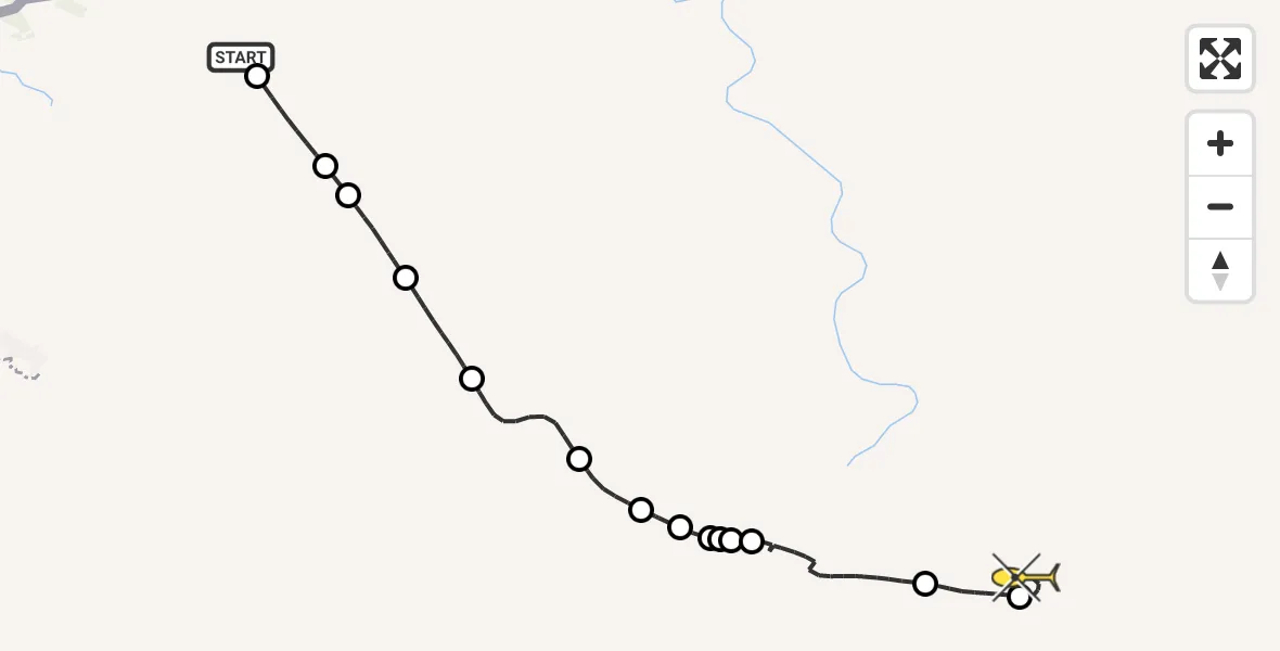 Routekaart van de vlucht: Traumahelikopter naar Sankt Augustin
