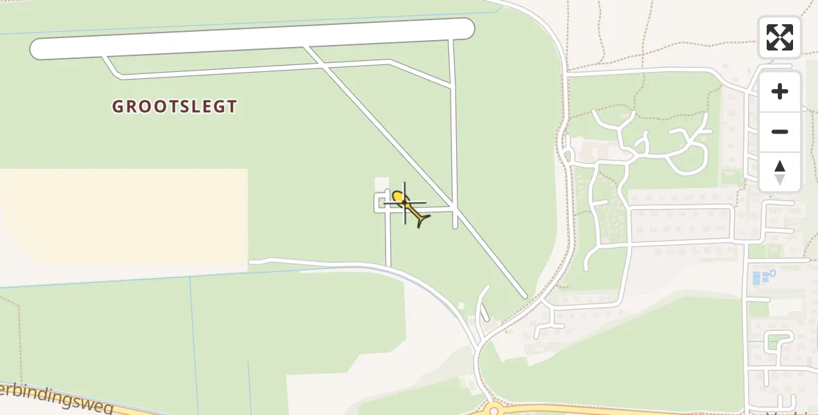 Routekaart van de vlucht: Ambulancehelikopter naar Ameland Airport Ballum