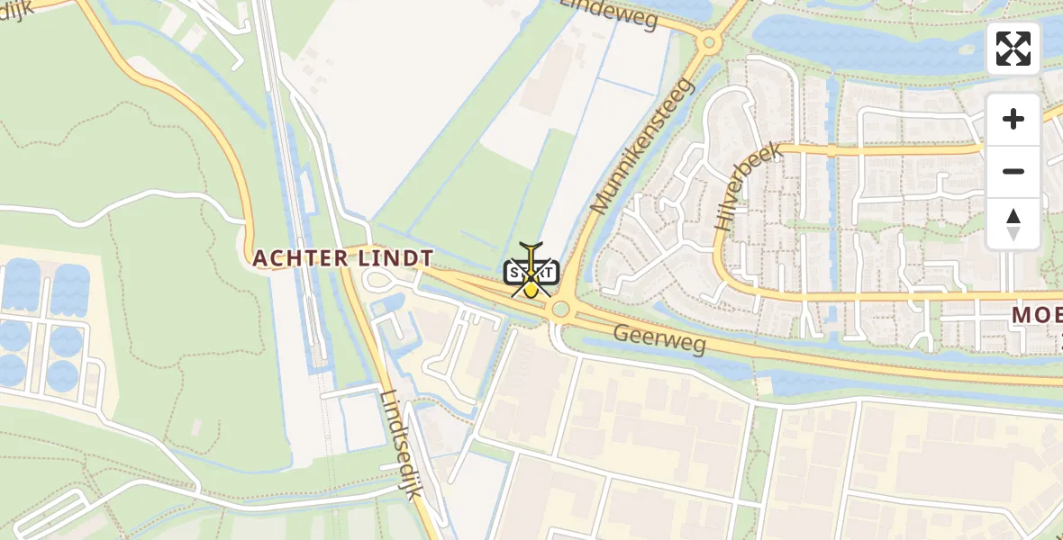 Routekaart van de vlucht: Lifeliner 2 naar Zwijndrecht, Geerweg