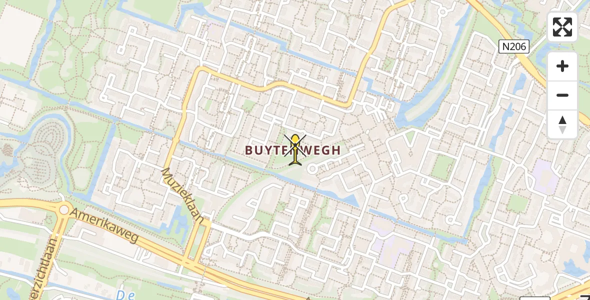 Routekaart van de vlucht: Lifeliner 2 naar Zoetermeer