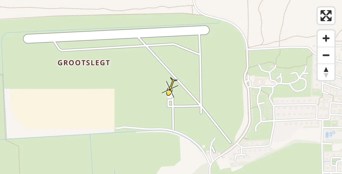 Routekaart van de vlucht: Ambulanceheli naar Ameland Airport Ballum