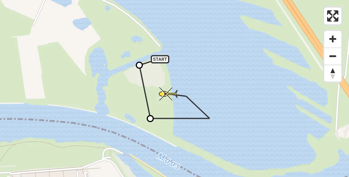 Routekaart van de vlucht: Lifeliner 3 naar Hoenzadriel, Empelsedijk