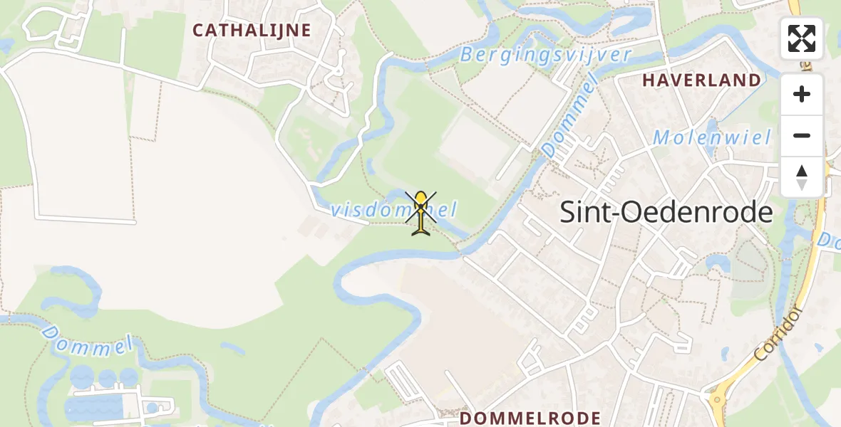 Routekaart van de vlucht: Lifeliner 3 naar Sint-Oedenrode