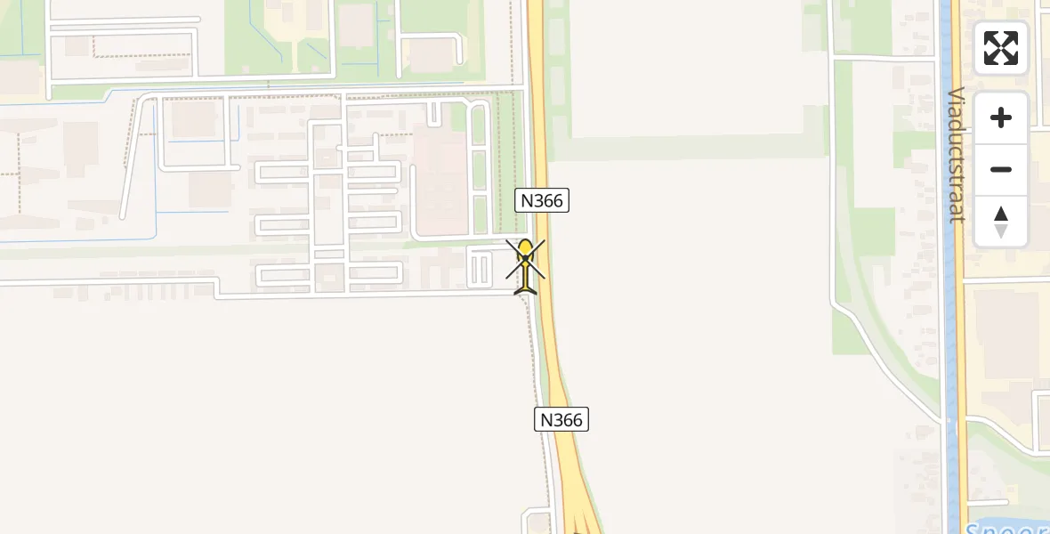 Routekaart van de vlucht: Lifeliner 4 naar Ter Apel