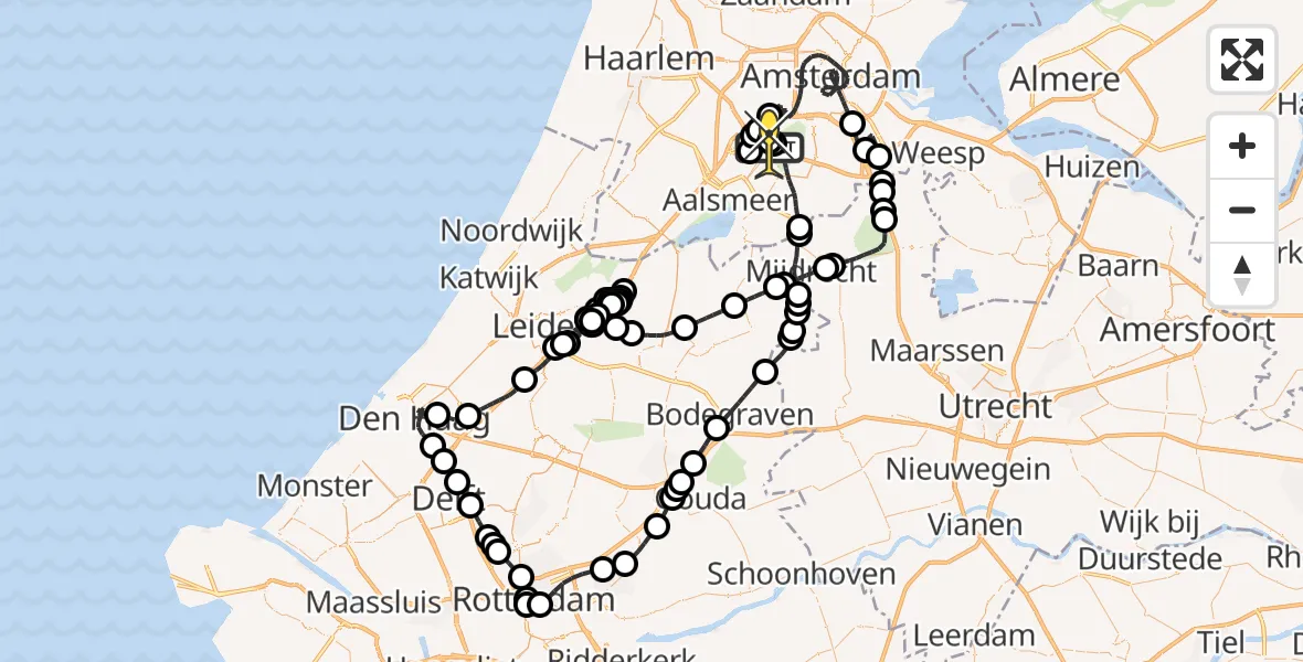 Routekaart van de vlucht: Politieheli naar Schiphol, Ceintuurbaan