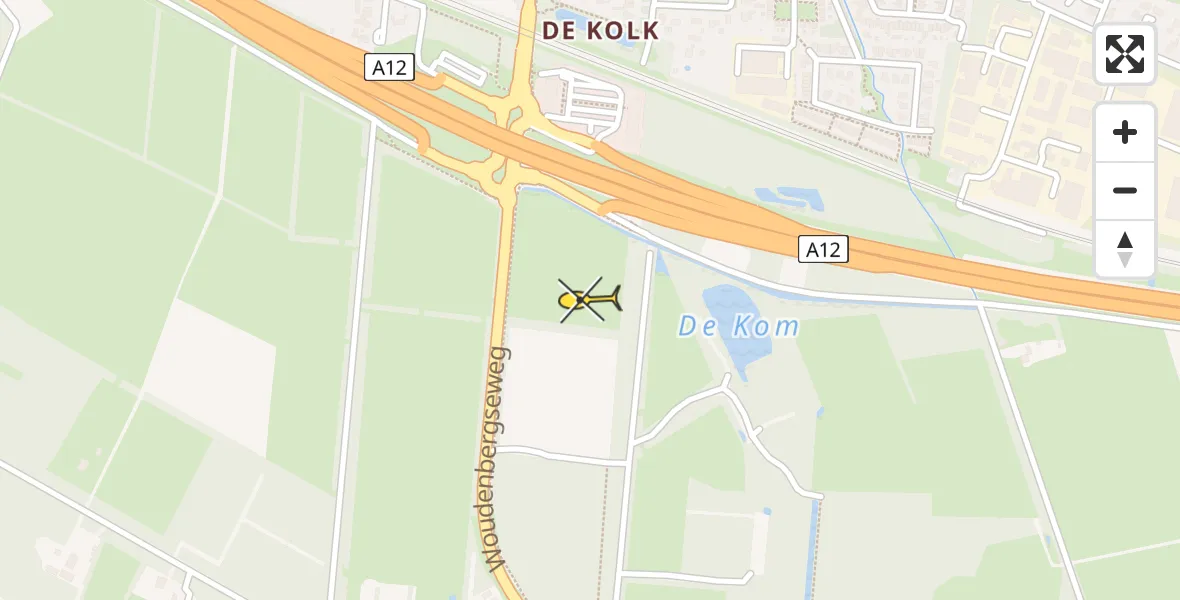 Routekaart van de vlucht: Lifeliner 1 naar Maarsbergen