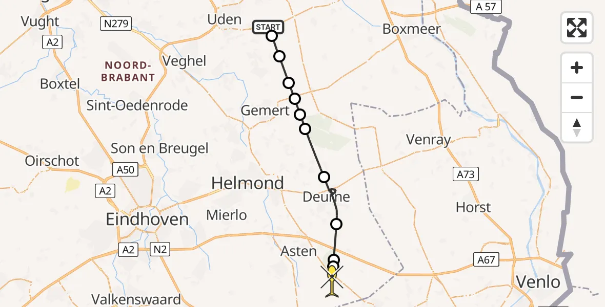 Routekaart van de vlucht: Lifeliner 3 naar Heusden, Jeanny van Kuppeveltpad