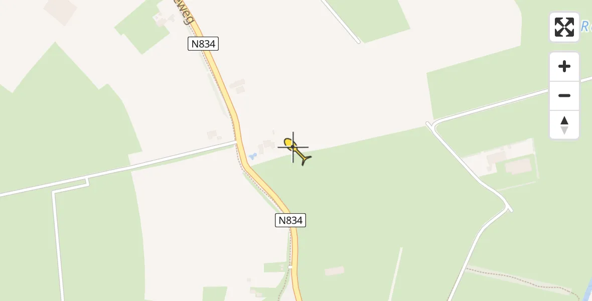 Routekaart van de vlucht: Lifeliner 2 naar Buren