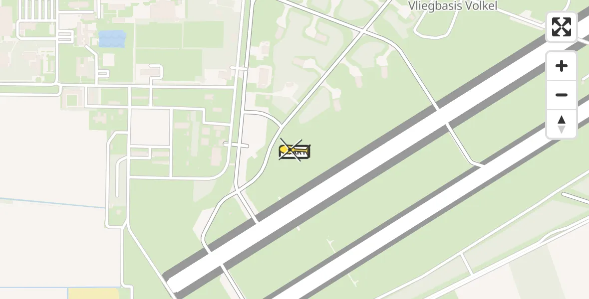 Routekaart van de vlucht: Lifeliner 3 naar Vliegbasis Volkel, Zeelandsedijk