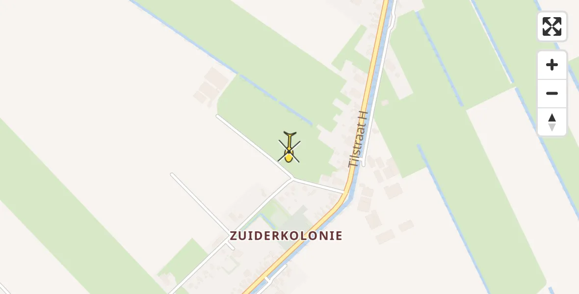 Routekaart van de vlucht: Lifeliner 4 naar Nieuwe Pekela