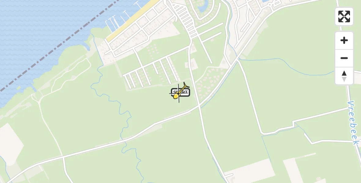 Routekaart van de vlucht: Lifeliner 1 naar Nunspeet, Randmeerweg