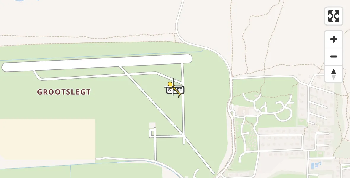 Routekaart van de vlucht: Ambulanceheli naar Ameland Airport Ballum, Strandweg