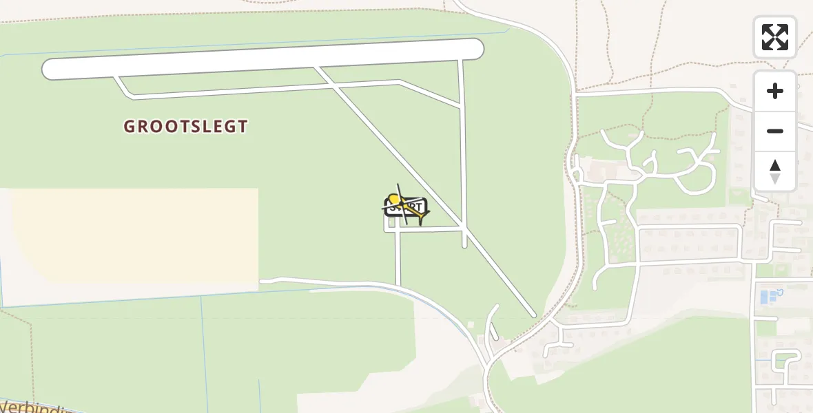 Routekaart van de vlucht: Ambulancehelikopter naar Ameland Airport Ballum, Strandweg