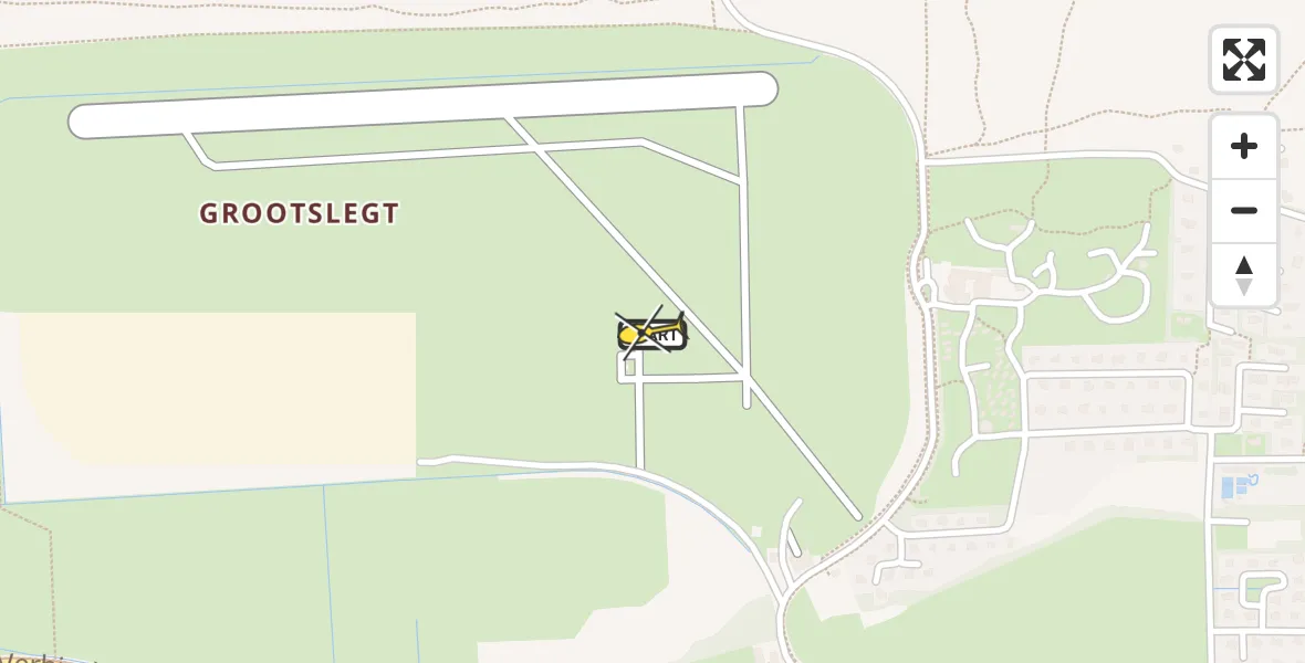 Routekaart van de vlucht: Ambulanceheli naar Ameland Airport Ballum, Strandweg