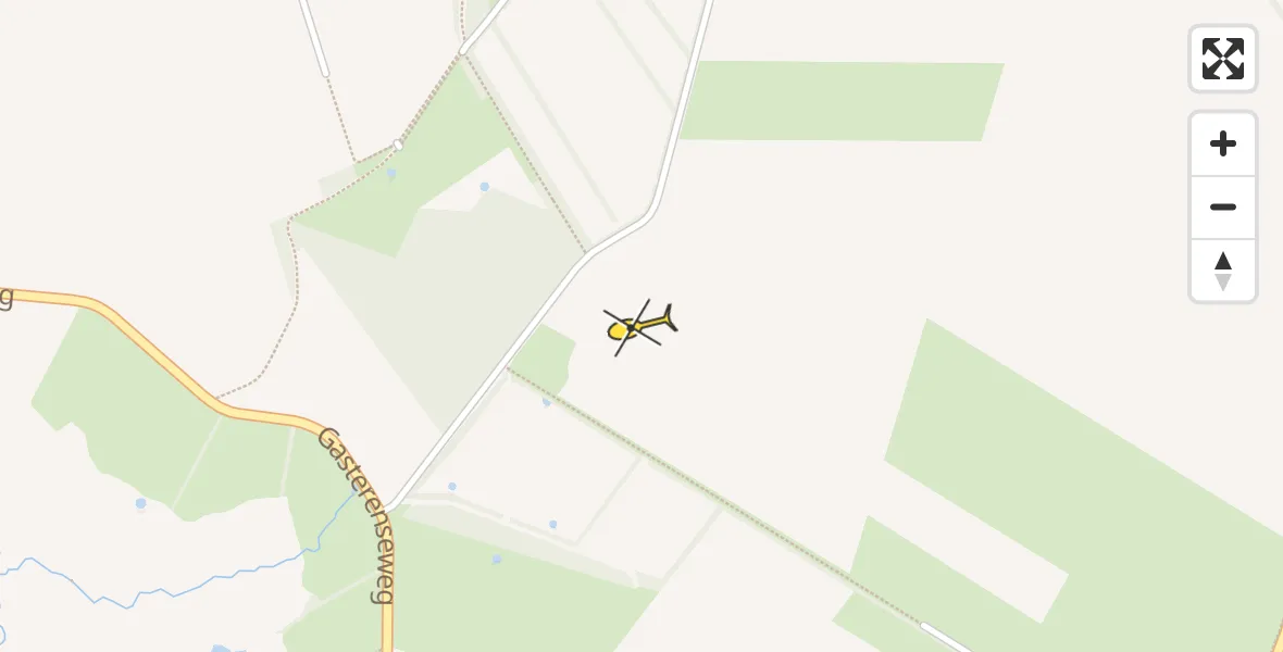 Routekaart van de vlucht: Lifeliner 4 naar Gasteren
