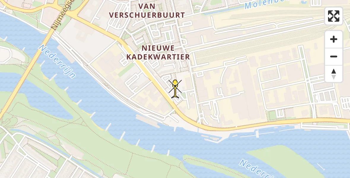 Routekaart van de vlucht: Lifeliner 3 naar Arnhem
