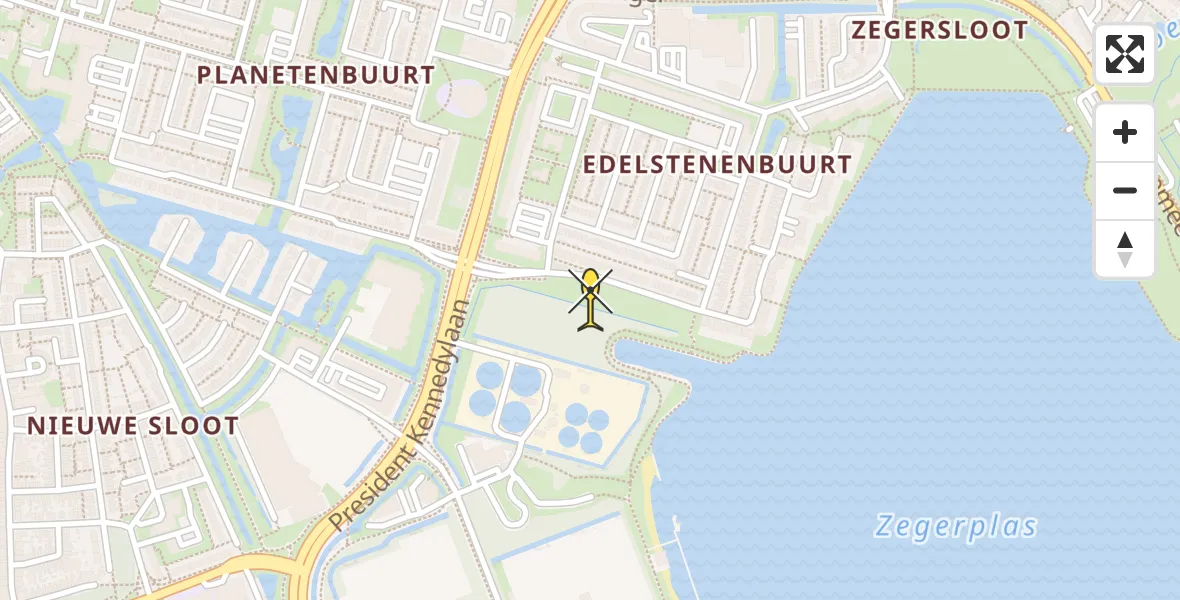 Routekaart van de vlucht: Lifeliner 2 naar Alphen aan den Rijn