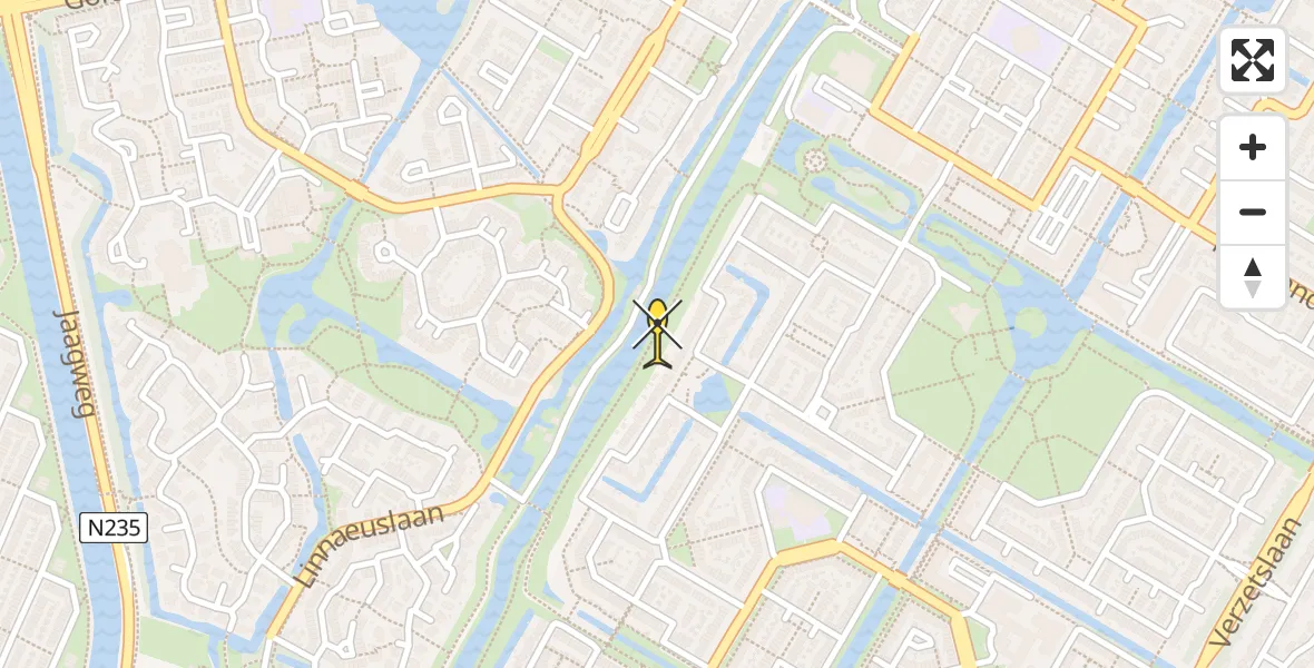 Routekaart van de vlucht: Lifeliner 1 naar Purmerend