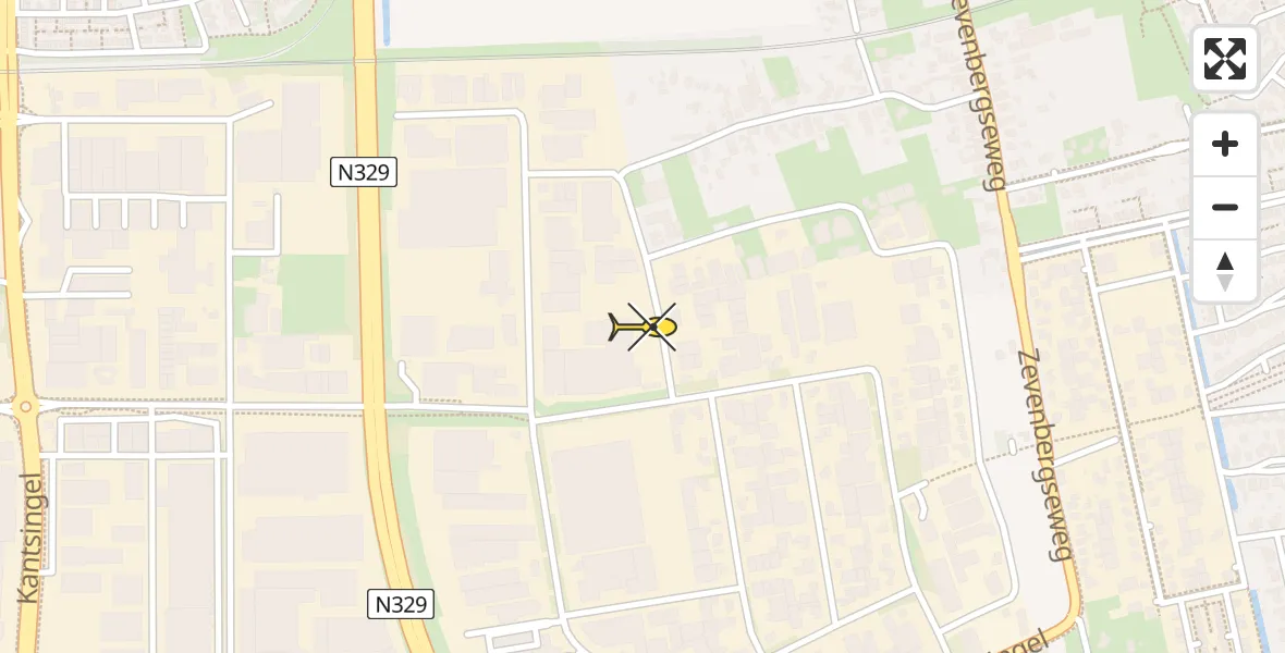 Routekaart van de vlucht: Lifeliner 3 naar Oss