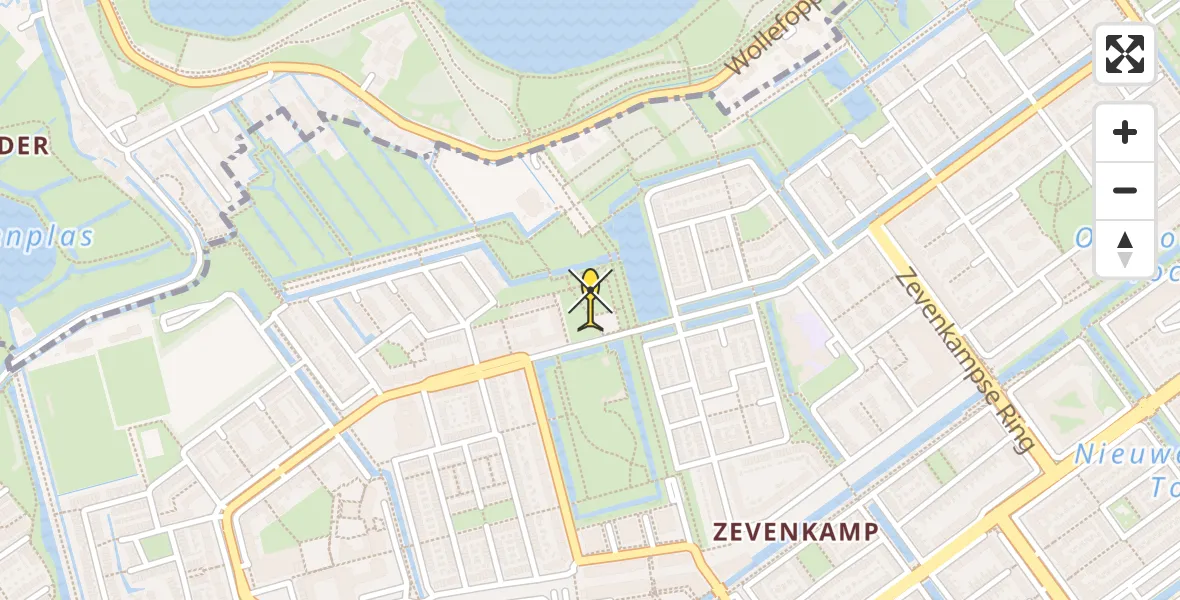 Routekaart van de vlucht: Lifeliner 2 naar Rotterdam