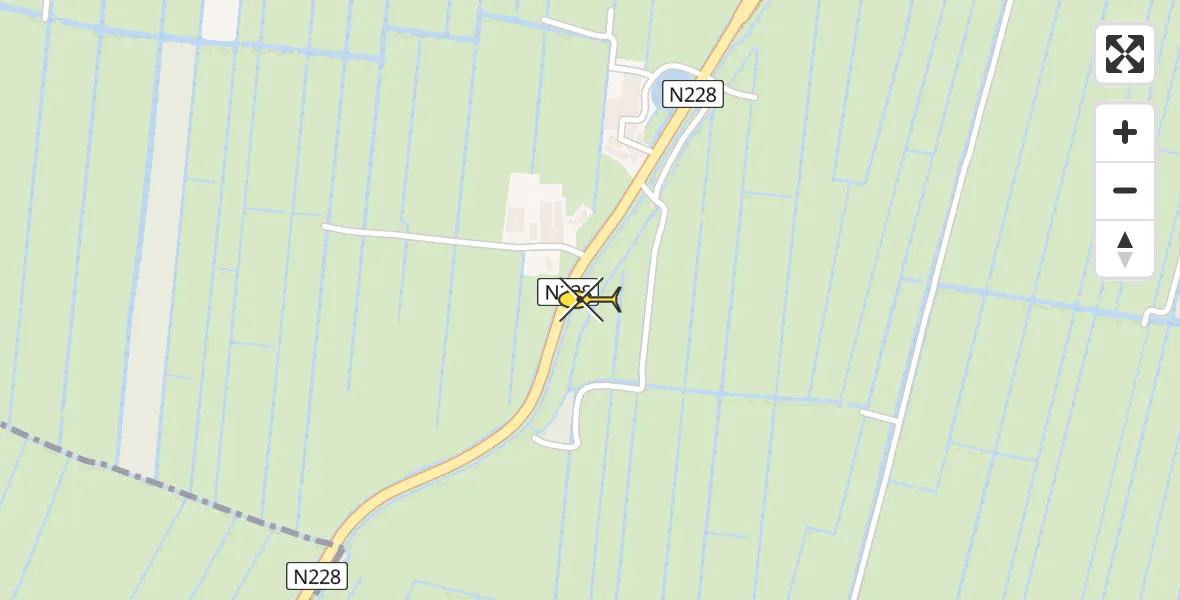 Routekaart van de vlucht: Lifeliner 1 naar Utrecht