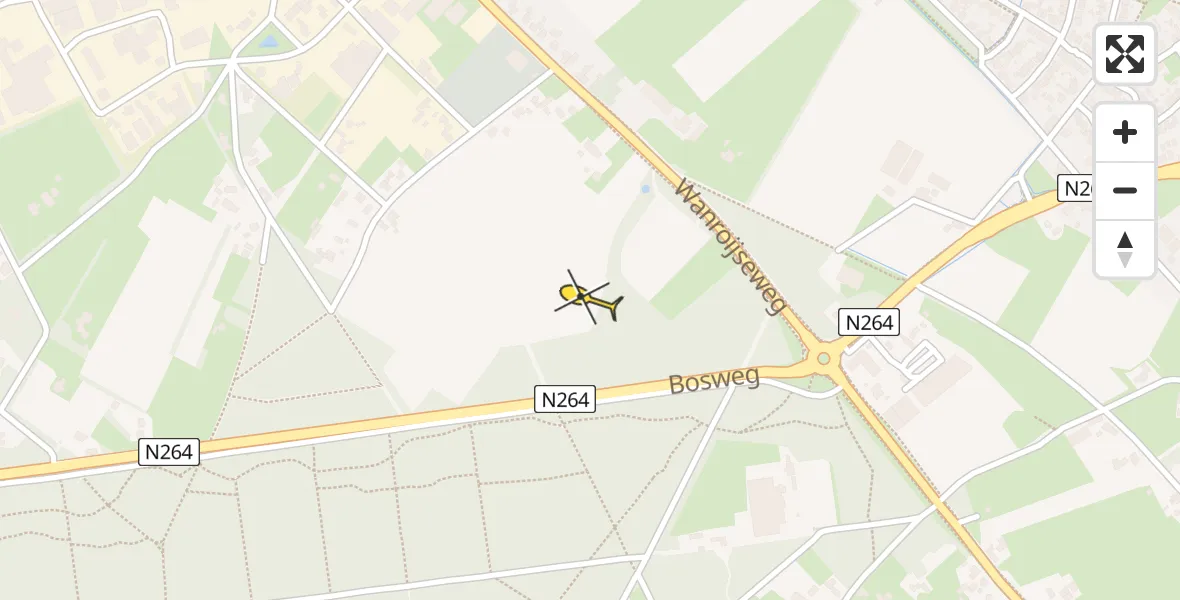 Routekaart van de vlucht: Lifeliner 3 naar Mill