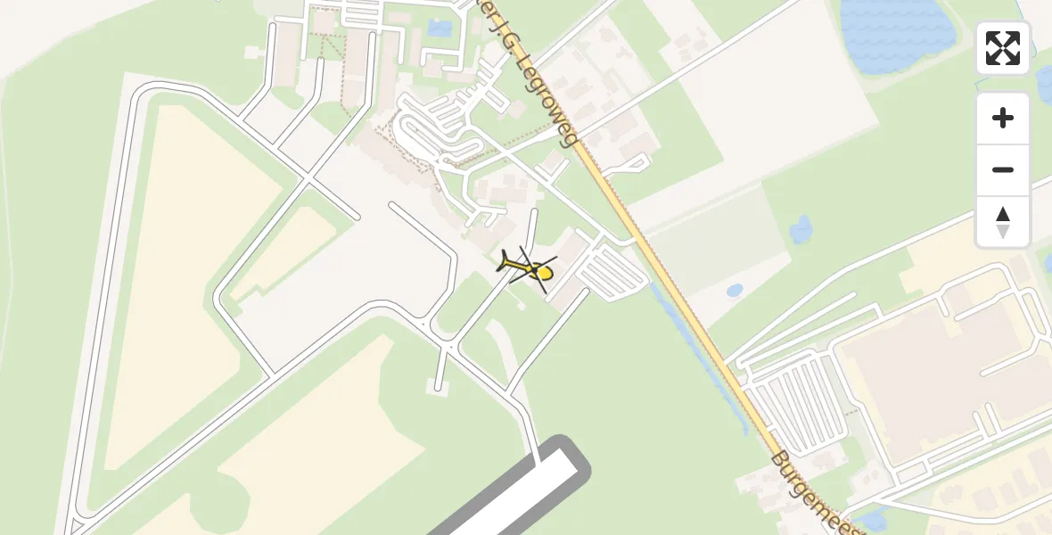 Routekaart van de vlucht: Lifeliner 4 naar Groningen Airport Eelde