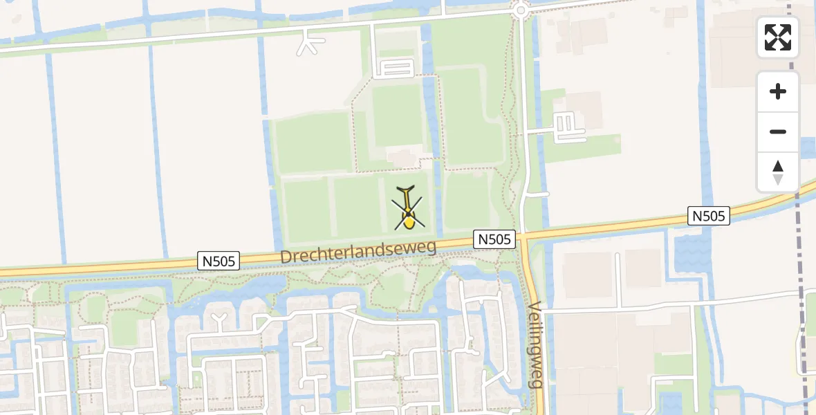 Routekaart van de vlucht: Lifeliner 3 naar Bovenkarspel