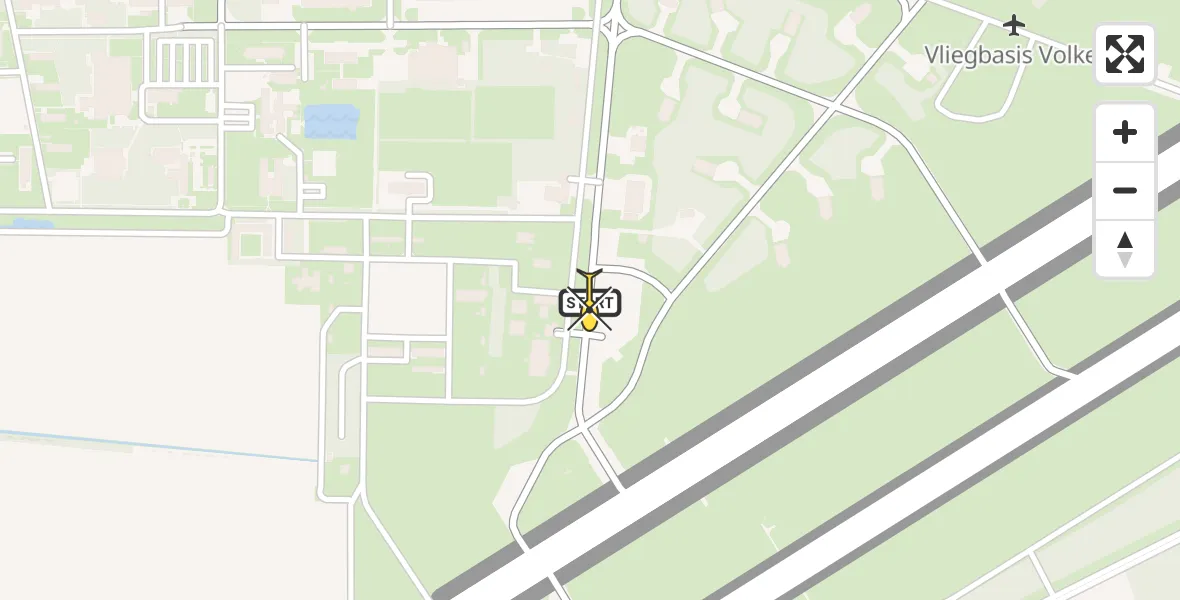 Routekaart van de vlucht: Lifeliner 3 naar Vliegbasis Volkel, Zeelandsedijk