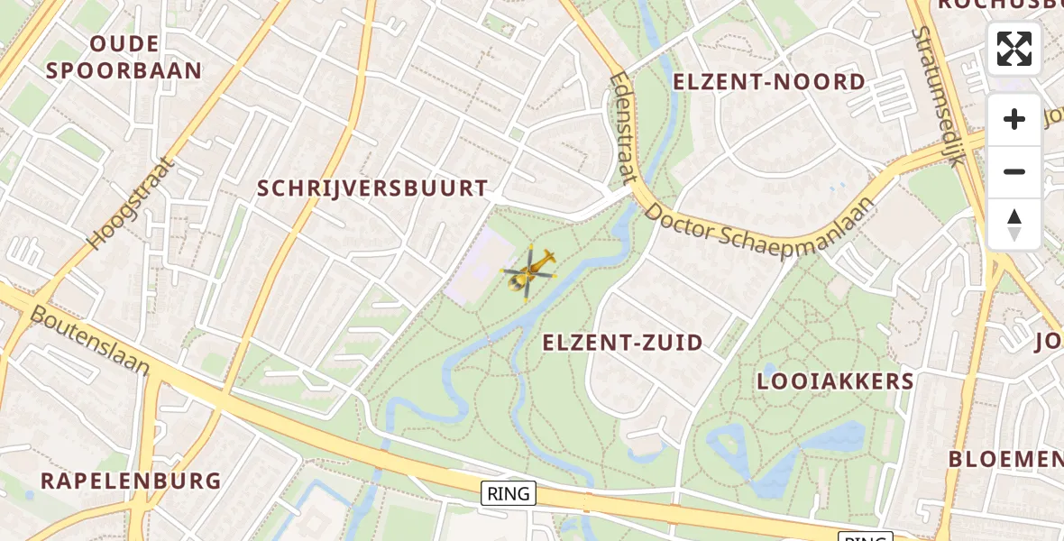 Vluchtroute Traumahelikopter Eindhoven - Eindhoven, 06 juni 2025, 16:47