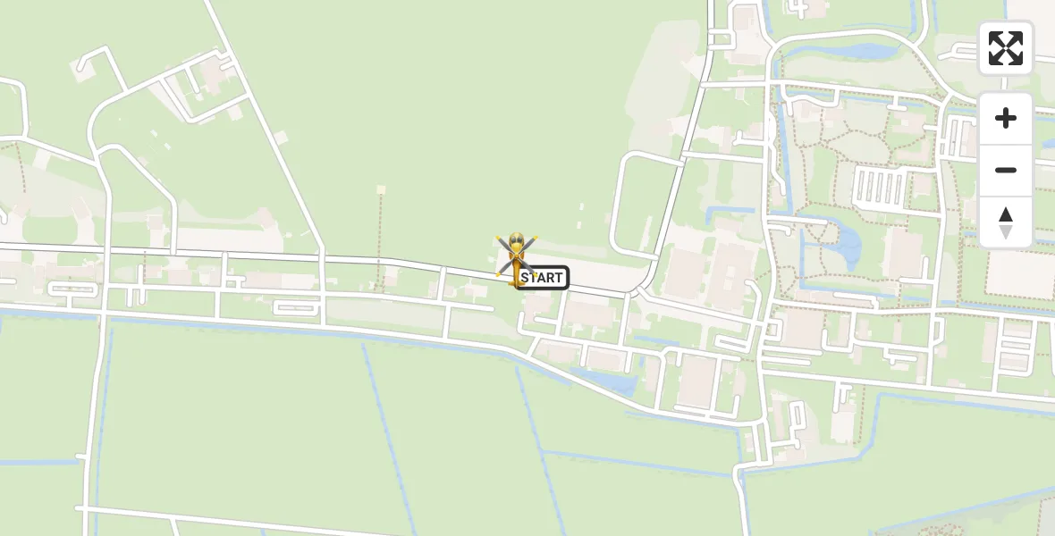 Vluchtroute Ambulancehelikopter Vliegbasis Leeuwarden - Vliegbasis Leeuwarden, 06 juni 2025, 17:41