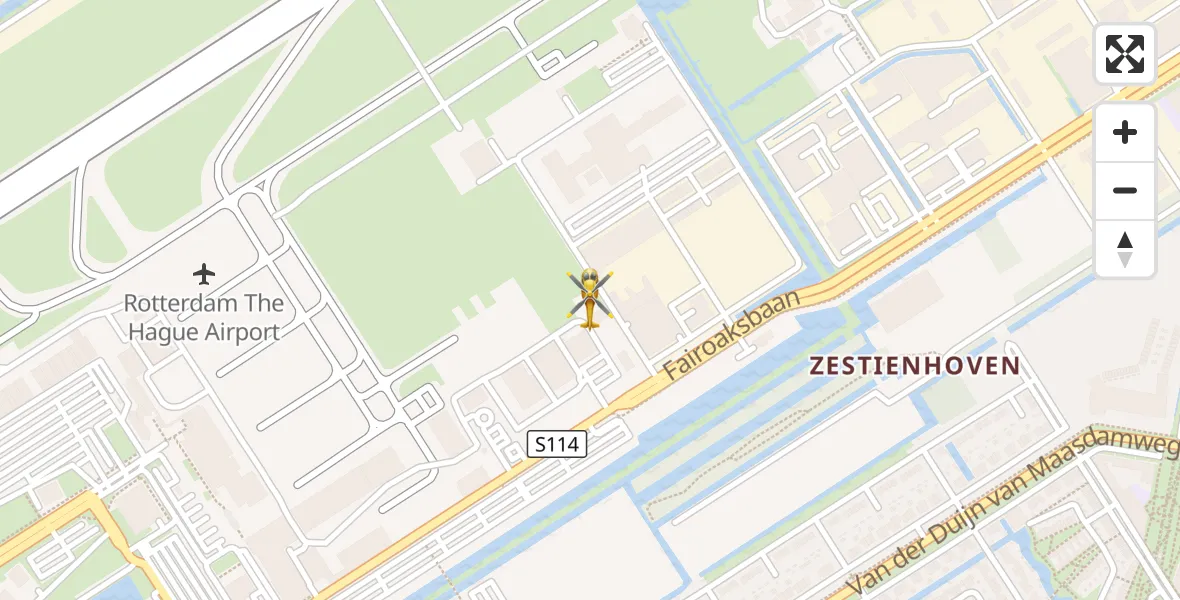 Vluchtroute Traumahelikopter Rotterdam The Hague Airport - Rotterdam The Hague Airport, 06 juni 2025, 19:34