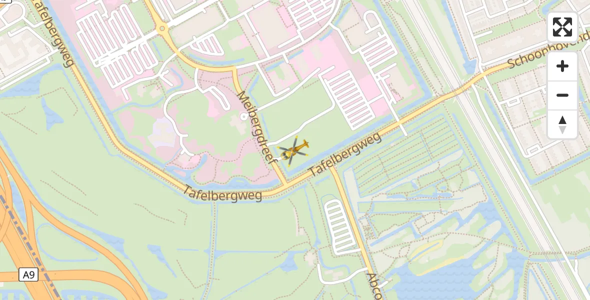 Vluchtroute Traumahelikopter Academisch Medisch Centrum (AMC) - Academisch Medisch Centrum (AMC), 06 juni 2025, 23:02