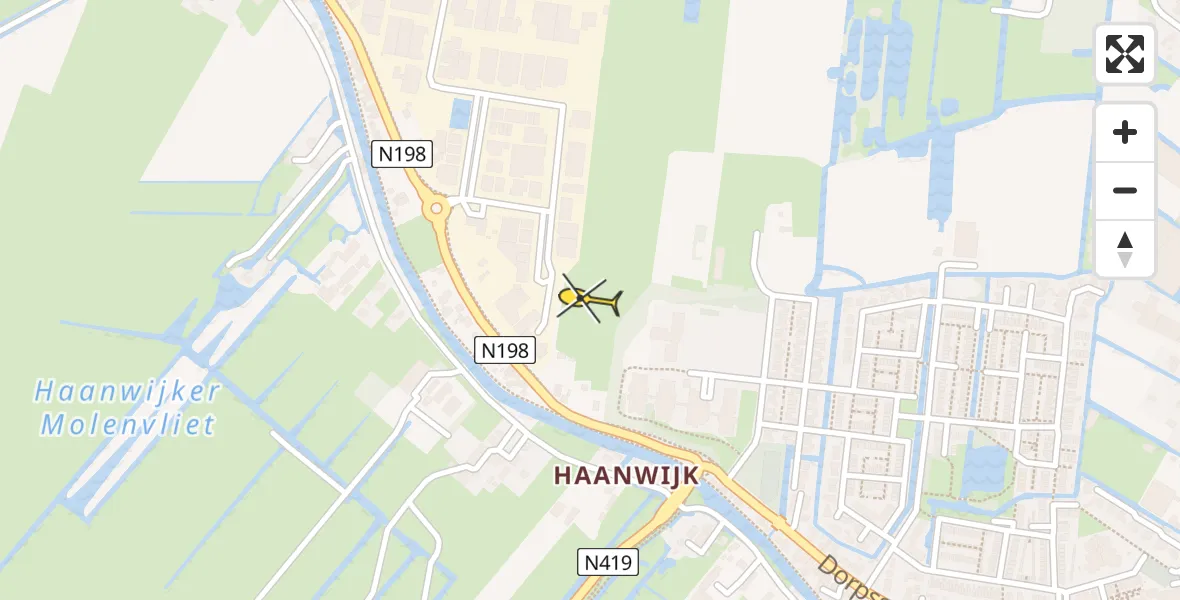 Routekaart van de vlucht: Lifeliner 2 naar Harmelen