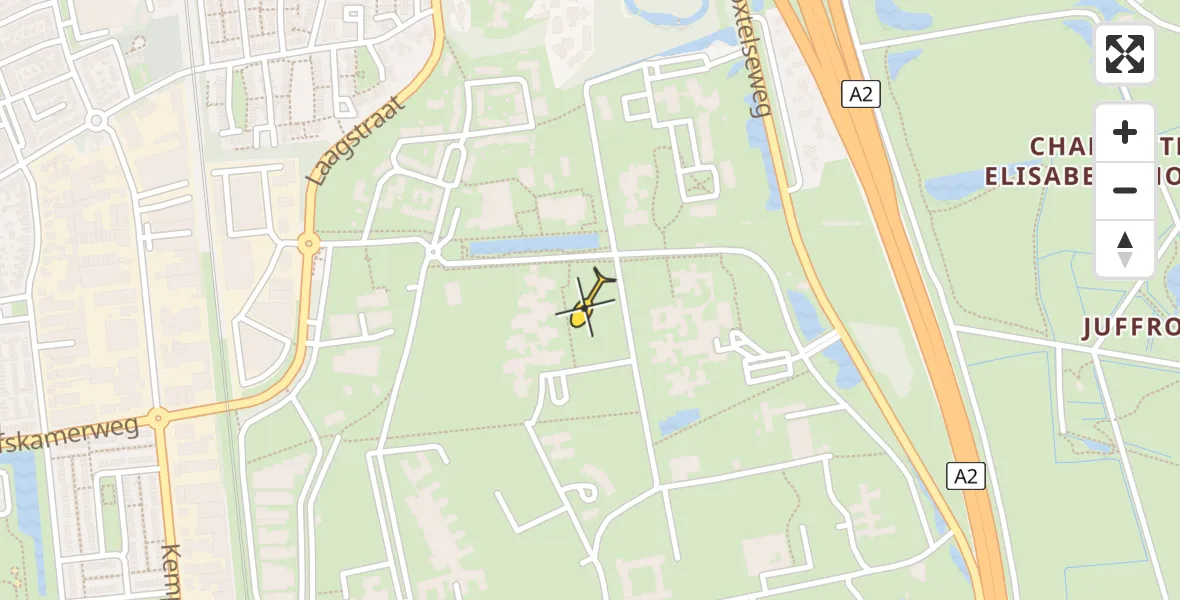 Routekaart van de vlucht: Lifeliner 3 naar Vught